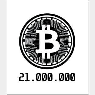 bitcoin 21000000 Posters and Art